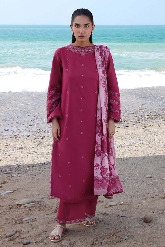 Seran | Afsanah Lawn 25 | ZURI XS Maroon Lawn