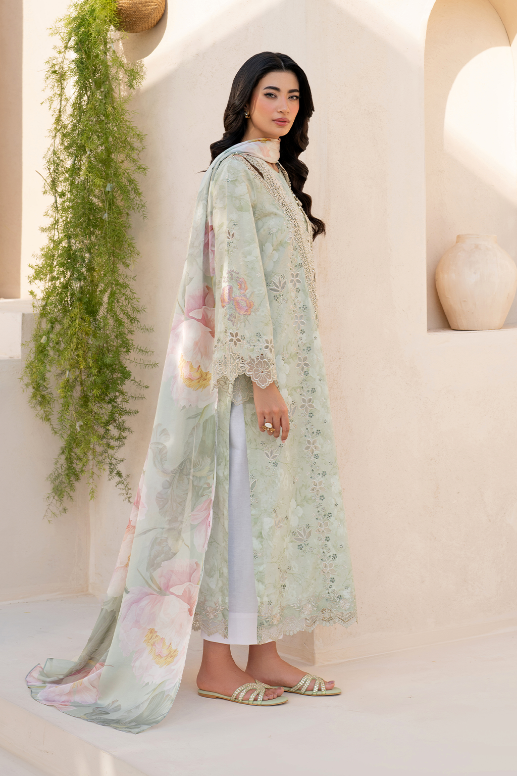 Iznik | Festive Lawn 25 | EFL-07 XL Mint Lawn