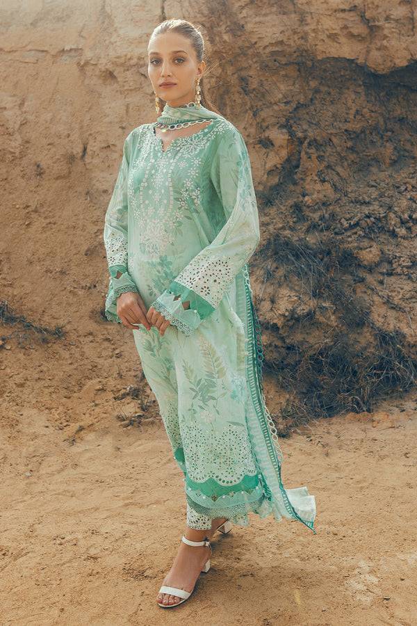 Nureh | Gardenia Lawn 24 | N-01 - Pakistani Designer Dress - by Nureh | Type: Luxury - 100% Original at Saira Sultan