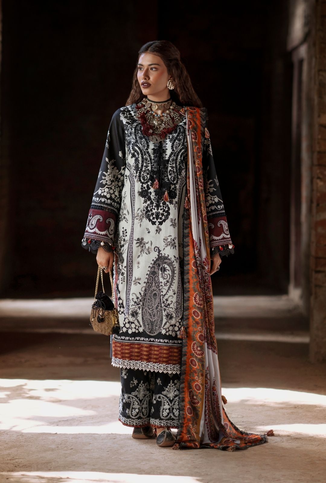AJR Couture | Sard Sham | Makhmal by AJR Couture - Designer Dress - Type : Ladies Clothes - Available at Saira Sultan - 100% Original 