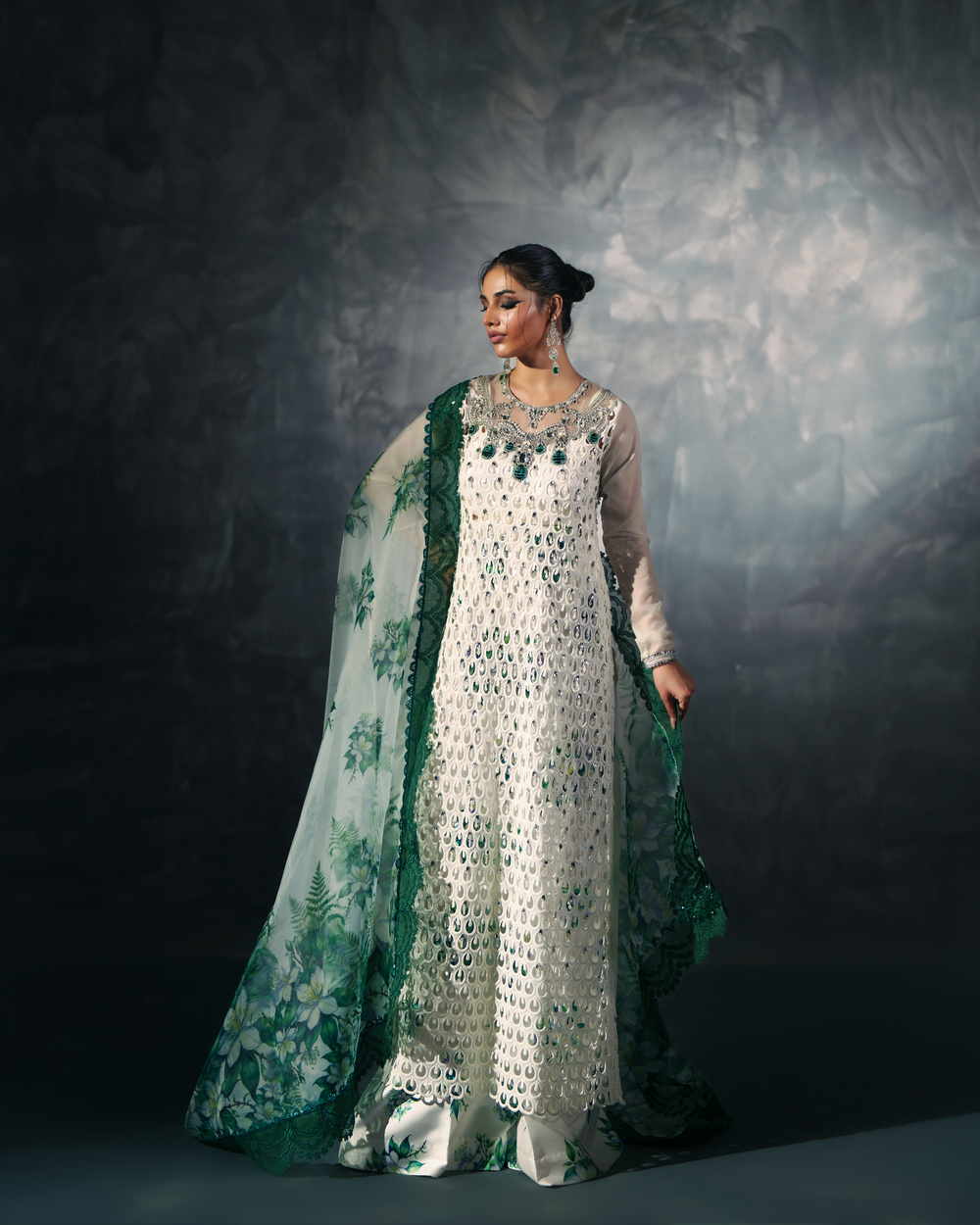 Vasal | Zyra Luxe Pret 26 | Emerald Whisper - Pakistani Designer Dress - by Vasal - Type : Ladies Clothes - 100% Original at Saira Sultan