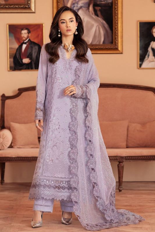 Nureh | Feya Eid Collection | FE-08 XS Light Lavender Lawn