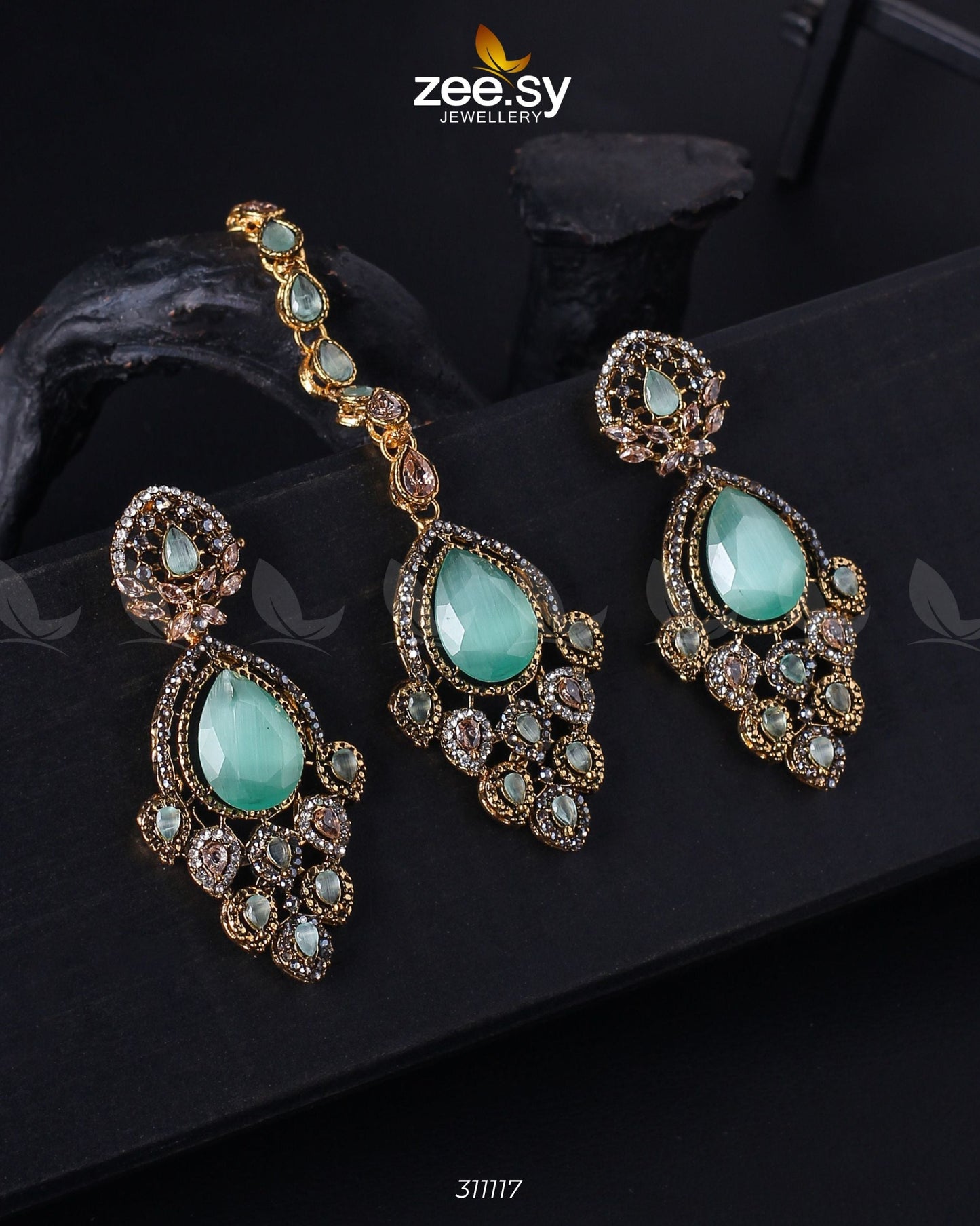 Dangle Earrings Mint Green