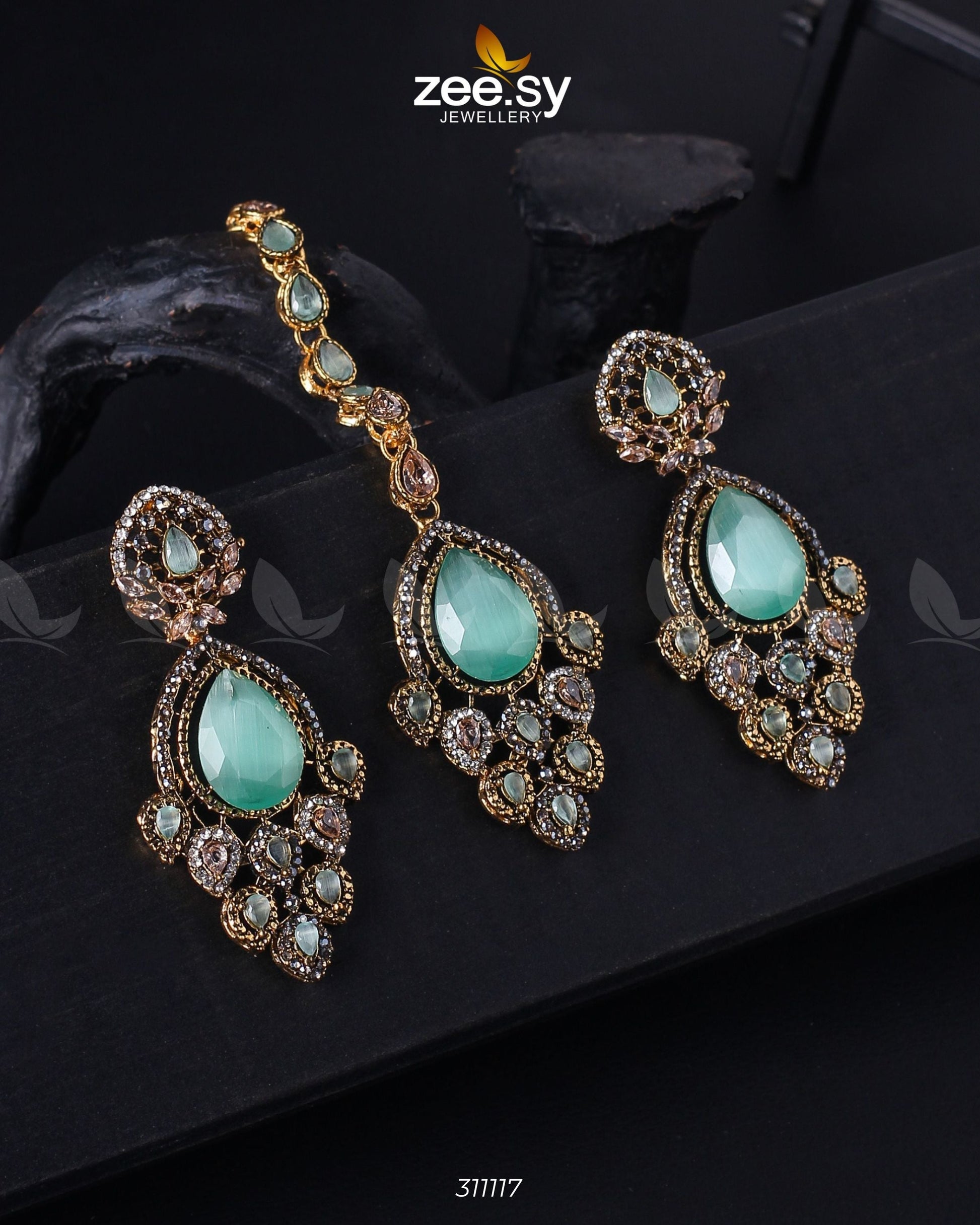 Dangle Earrings Mint Green