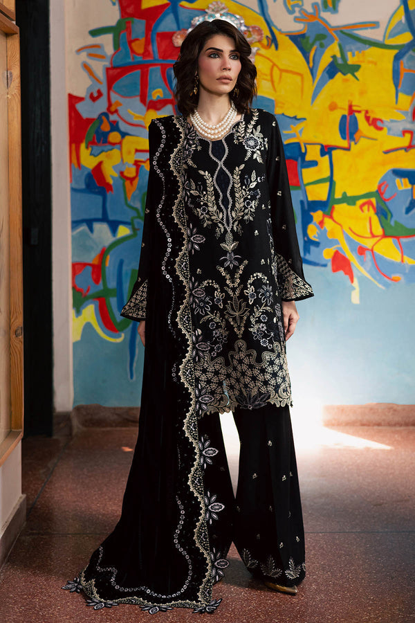 Nureh | Exclusive Leather Peach | NE-185 by Nureh - Designer Dress - Type : Ladies Clothes - Available at Saira Sultan - 100% Original 