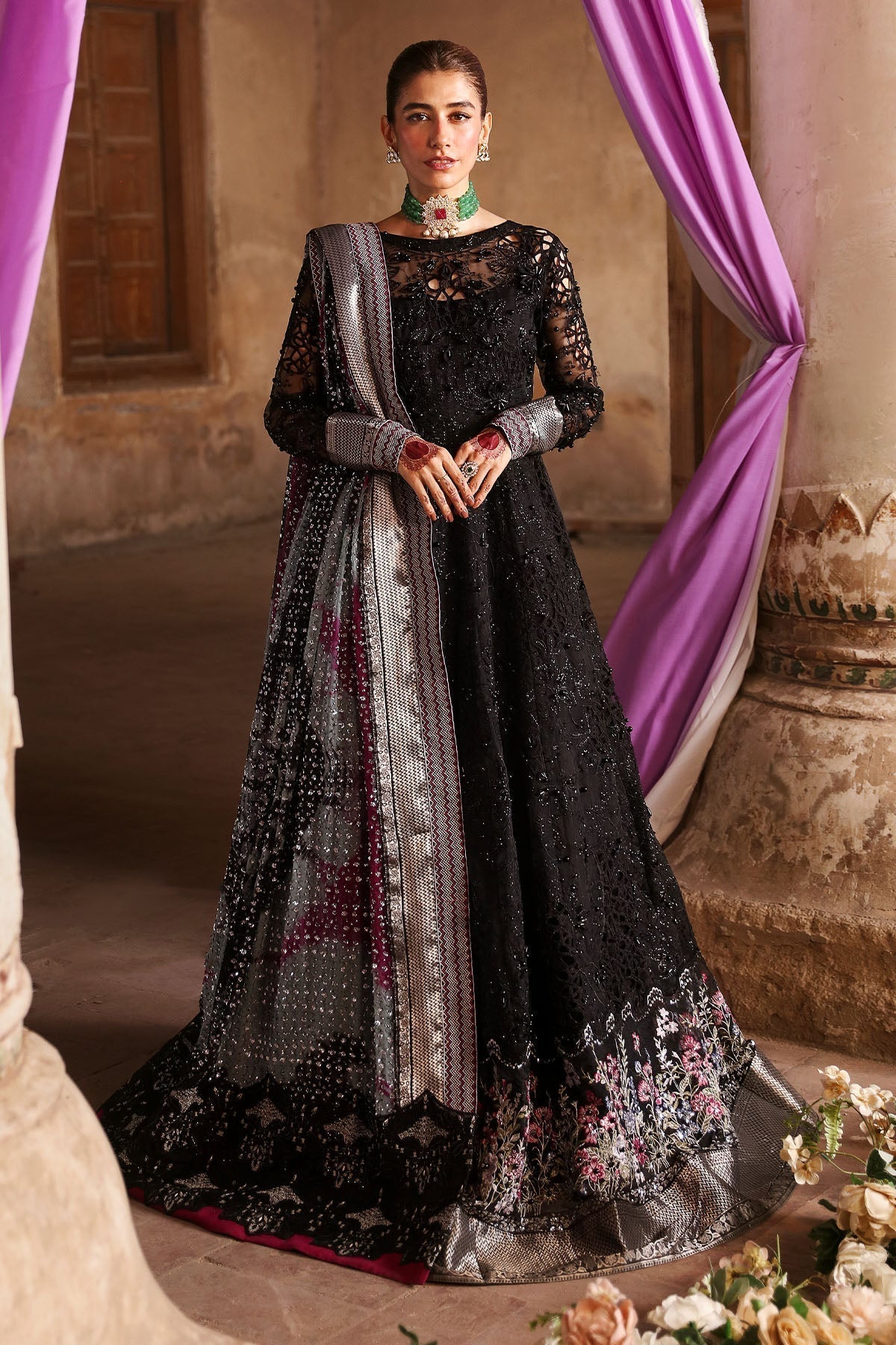 Nureh | Jhoomro Wedding Formals | NL-73 MAYA - Pakistani Designer Dress - by Nureh | Type: Bridal - 100% Original at Saira Sultan