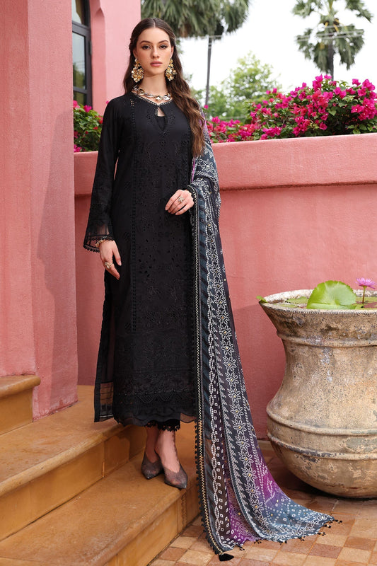 Nureh | Bazaar Lawn 25 | NE-110 XS Black Lawn