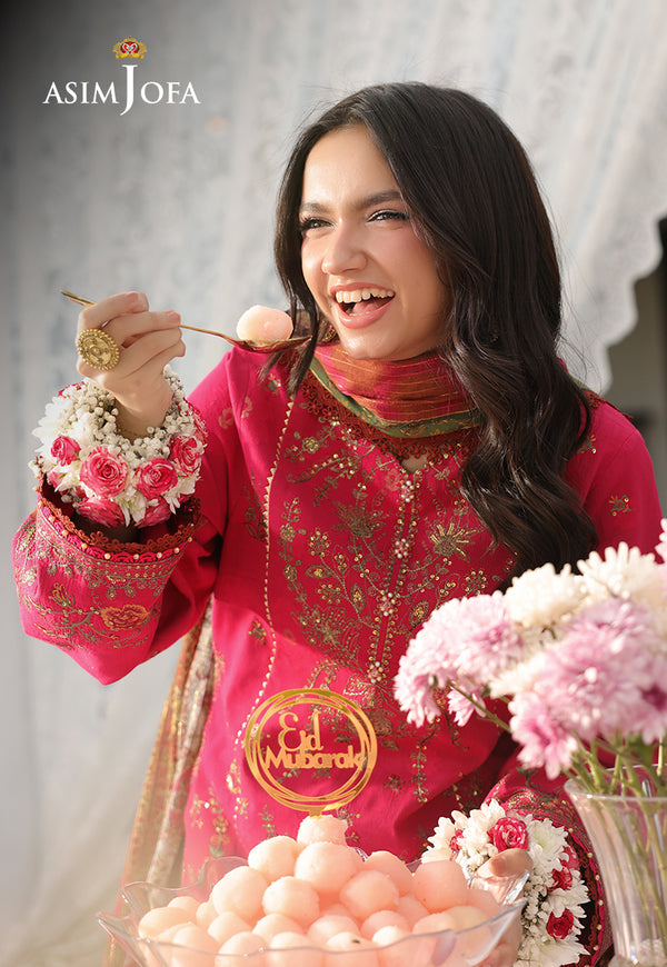 Asim Jofa | Summer Rhapsody | AJUBU-06 Embroidered Jacquard - Pakistani Designer Dress - by Asim Jofa - Type : Ladies Clothes - 100% Original at Saira Sultan