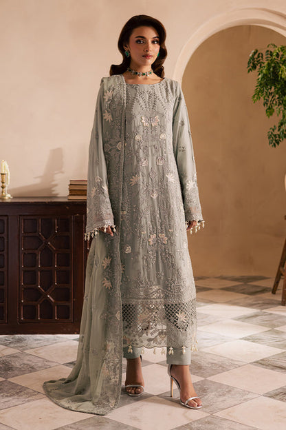 Emaan Adeel | Miraan luxury chiffon | ISMIRA XS Gray Chiffon