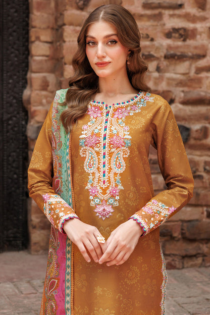 Farasha | Printed Essentials | Malisa M Burnt Orange Lawn