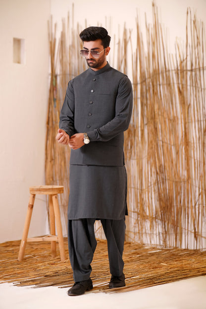 TGM | Men Fancy Wedding | Gun Powder (3 Piece)