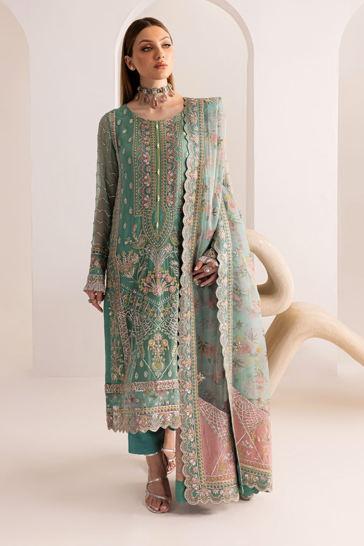 Nureh | Fancy Formals | NP-513 - Pakistani Designer Dress - by Nureh | Type: Formal - 100% Original at Saira Sultan