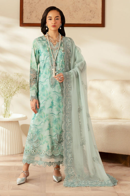 Nureh | Feya Eid Lawn | FE-03 XS Ice Blue Lawn
