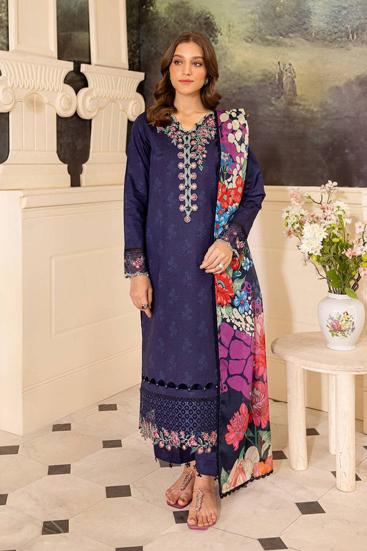 Farasha | Seraya Lawn 24 | INDIGO - Pakistani Designer Dress - by Farasha | Type: Luxury - 100% Original at Saira Sultan