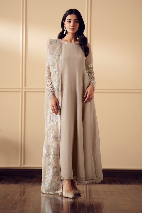 Baroque | Luxury Pret 25 | EMBROIDERED CHIFFON PR-893 - Pakistani Designer Dress - by Baroque - Type : Ladies Clothes - 100% Original at Saira Sultan