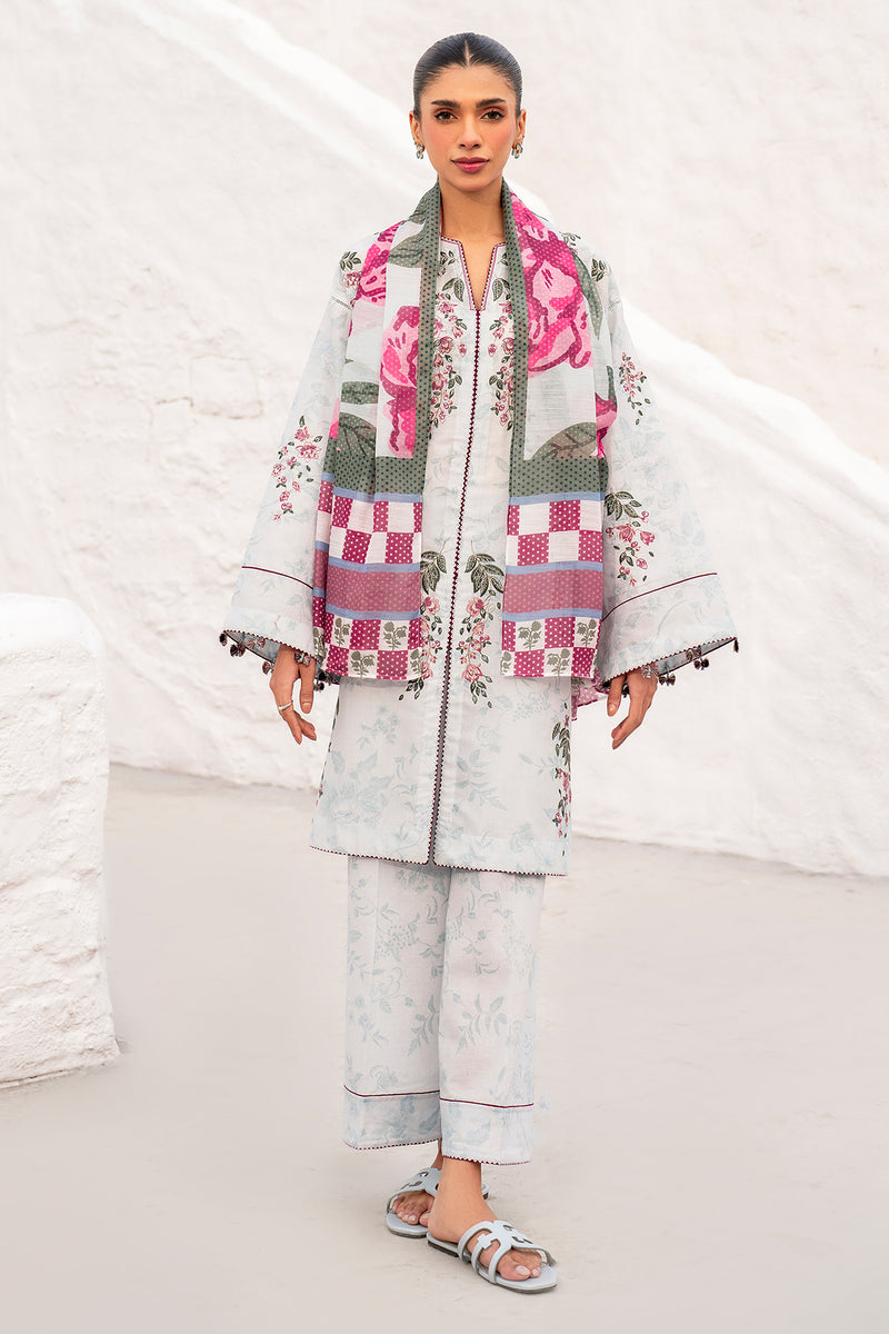 Jazmin | Summer Lawn 25 | USE-9121 XS Off White Lawn