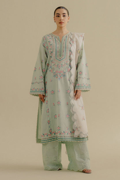 Zara Shahjahan | Coco Lawn 25 | Zeest-9A XS Pastel Mint Lawn