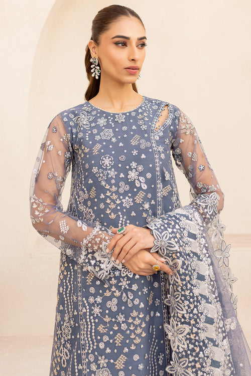 Farasha | Lu Zella Premium Formals 25 | Dusky Shadow - Pakistani Designer Dress - by Farasha - Type : Ladies Clothes - 100% Original at Saira Sultan
