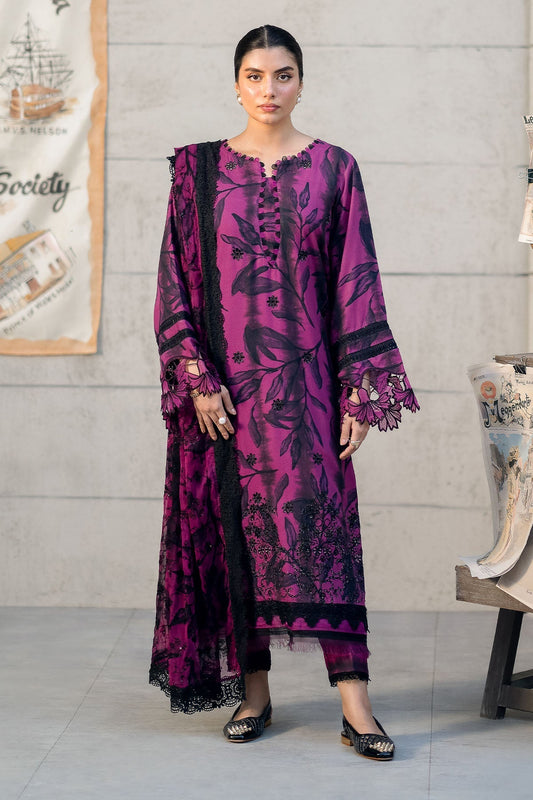 Nureh | Glam Girl Lawn | GL-23 XS Magenta Crepe