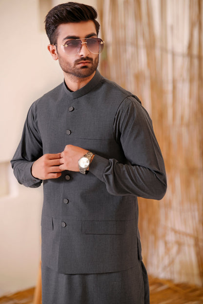TGM | Men Fancy Wedding | Gun Powder (3 Piece) X-Large