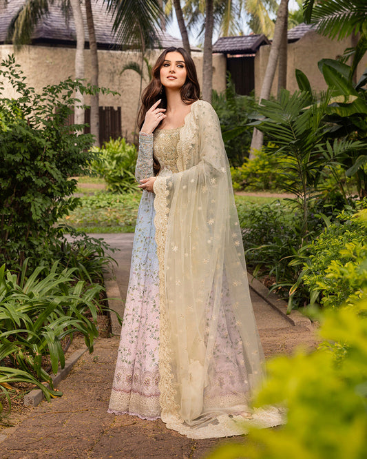 Faiza Saqlain | Zinnia Lawn 25 | Freesia XS Beige Lawn