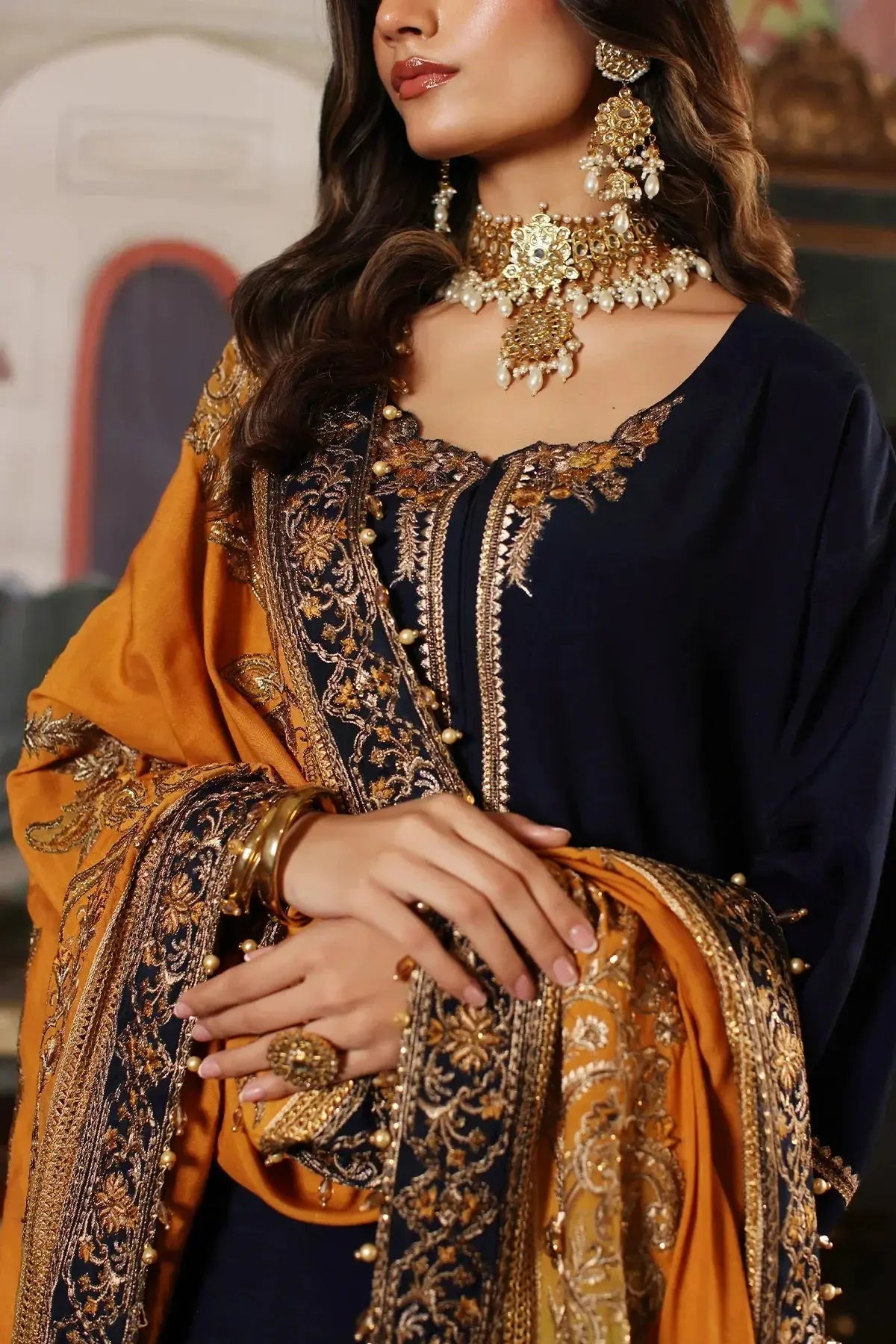 Mina Kashif | Meeral Formals 23 | MKF23-17 - Pakistani Designer Dress - by Mina Kashif | Type: Formal - 100% Original at Saira Sultan