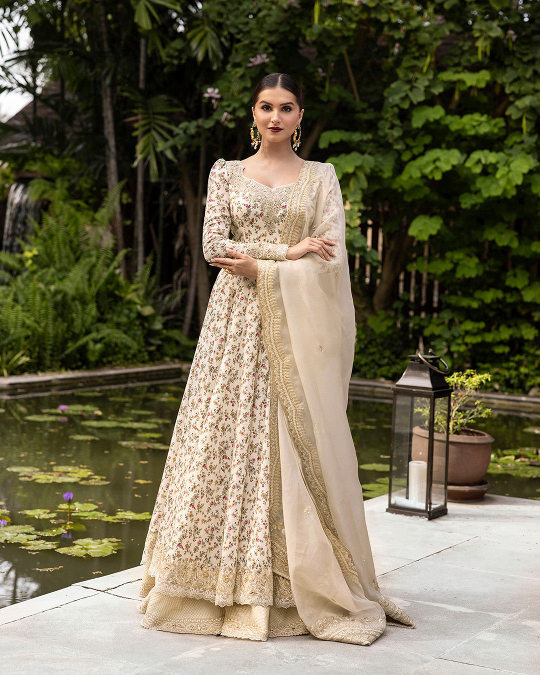 Faiza Saqlain | Zinnia Lawn 25 | Vinika XS Cream Lawn