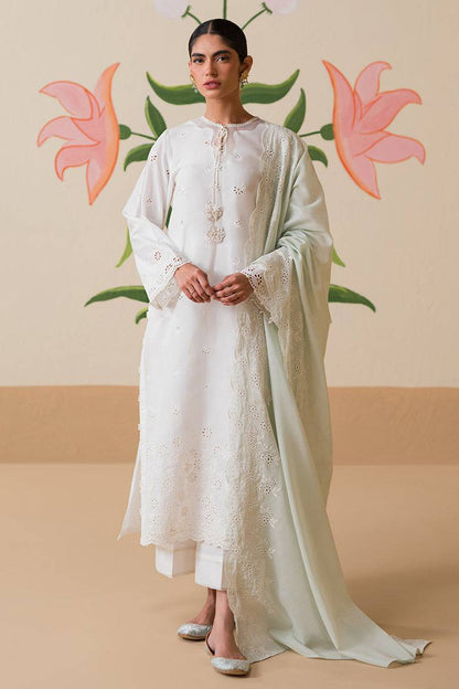 Cross Stitch | Chikankari Lawn Collection | P-06 - Pakistani Designer Dress - by Cross Stitch | Type: Luxury - 100% Original at Saira Sultan
