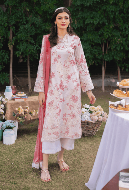 Humdum | Gardenia Lawn 24 | Printkari Lawn PLG 06 - Pakistani Designer Dress - by HumDum | Type: Luxury - 100% Original at Saira Sultan