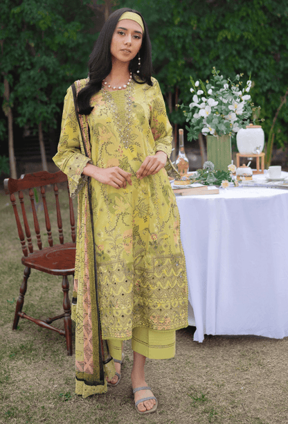 Humdum | Gardenia Lawn 24 | Printkari Lawn PLG 09 - Pakistani Designer Dress - by HumDum | Type: Luxury - 100% Original at Saira Sultan
