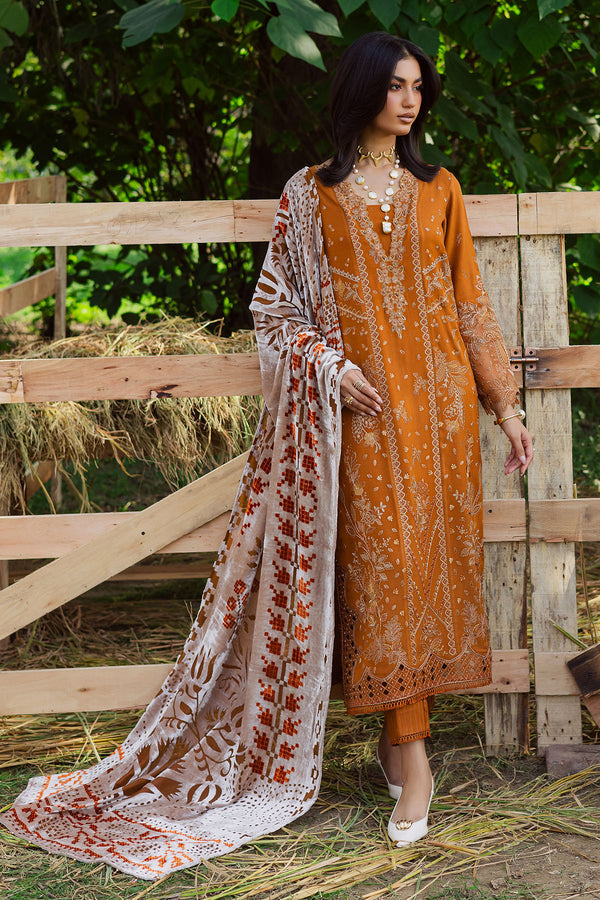 Nureh | Exclusive Leather Peach | NE-188 by Nureh - Designer Dress  - Type : Ladies Clothes - Available at Saira Sultan - 100% Original 
