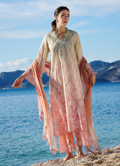 Image | Lawnkari 25 | Dahlia XS Ivory Cotton Lawn