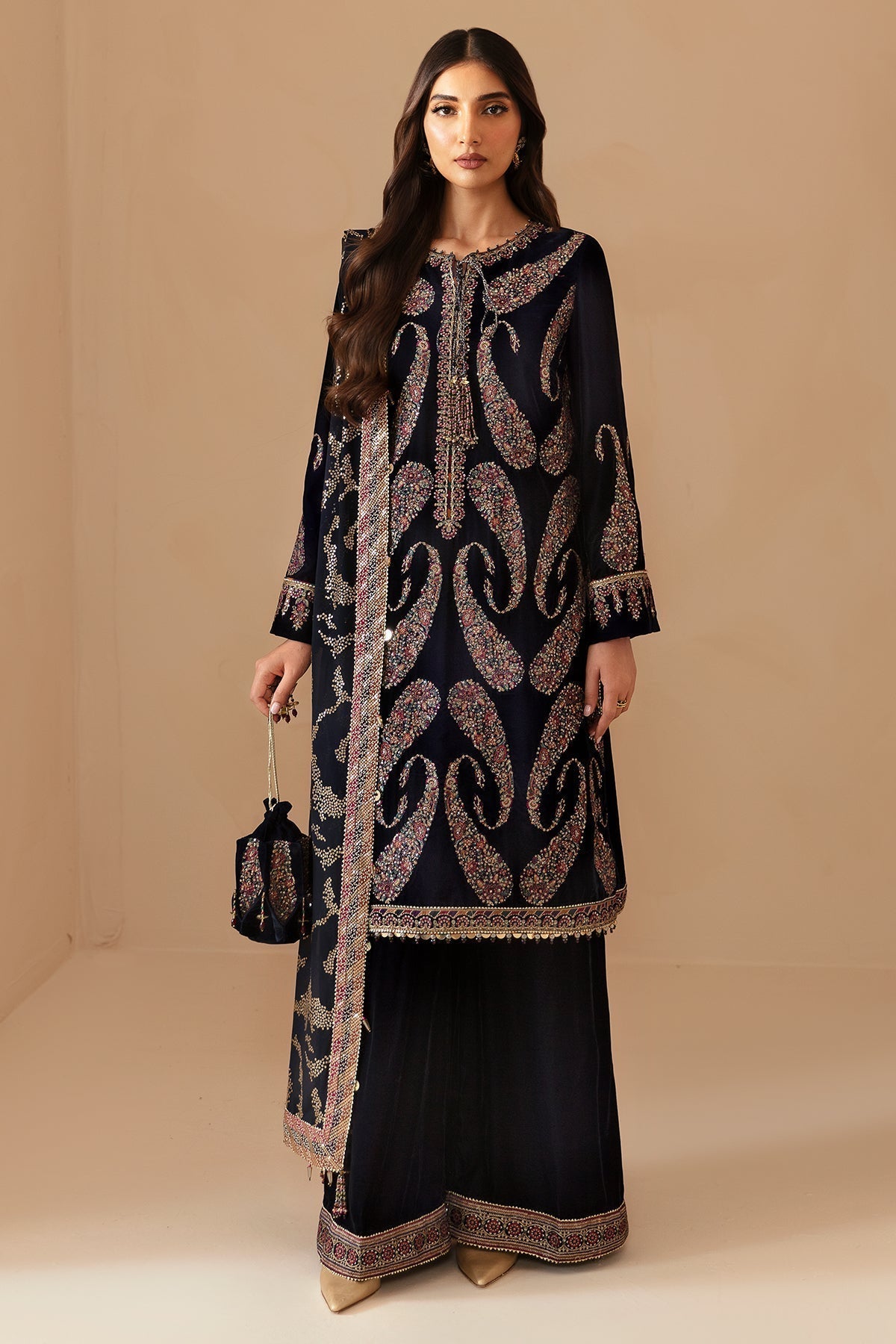 Jazmin | Velvet Edit 24 | Velvet Formal VF-2024 - Pakistani Designer Dress - by Jazmin | Type: Formal - 100% Original at Saira Sultan