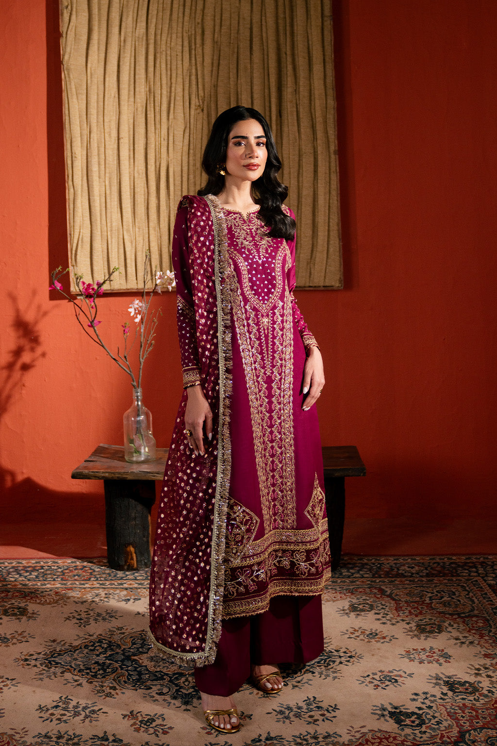 Neeshay | Raw Silk | RTW-RS-01 - Pakistani Designer Dress - by Neeshay - Type : Ladies Clothes - 100% Original at Saira Sultan