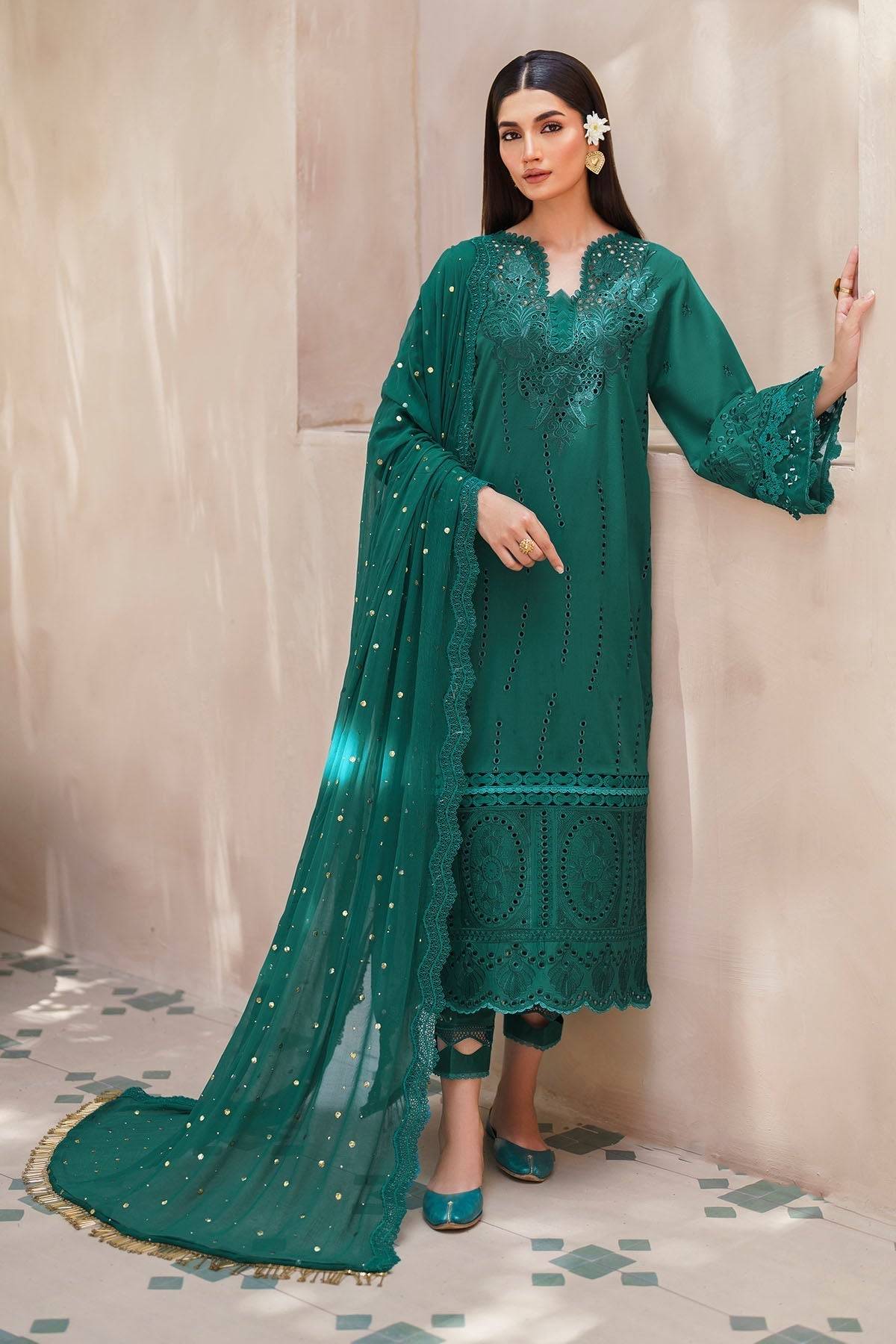 Nureh | Bazaar Lawn | NS-135 - Pakistani Designer Dress - by Nureh | Type: Luxury - 100% Original at Saira Sultan