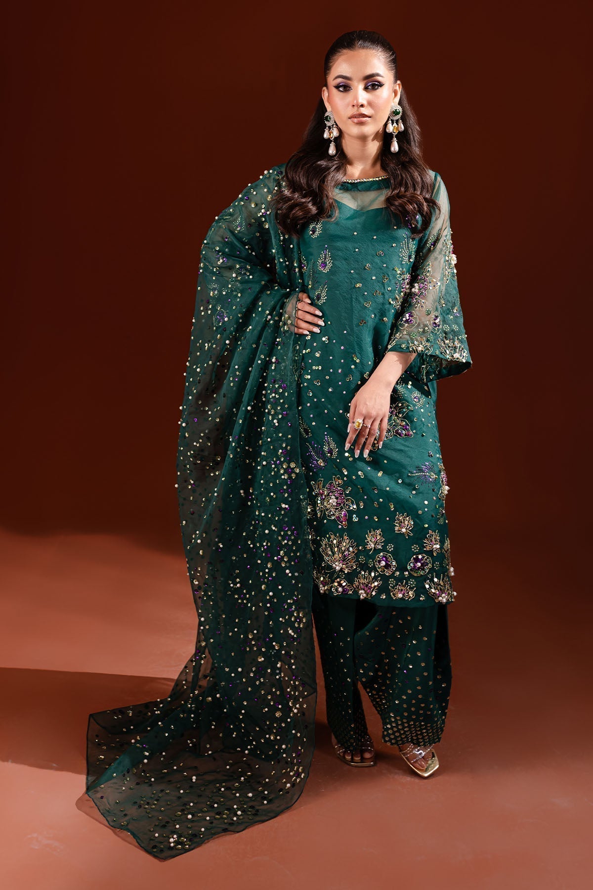 Nureh | Tiny Twinkles | NP-468 - Pakistani Designer Dress - by Nureh | Type: Formal - 100% Original at Saira Sultan