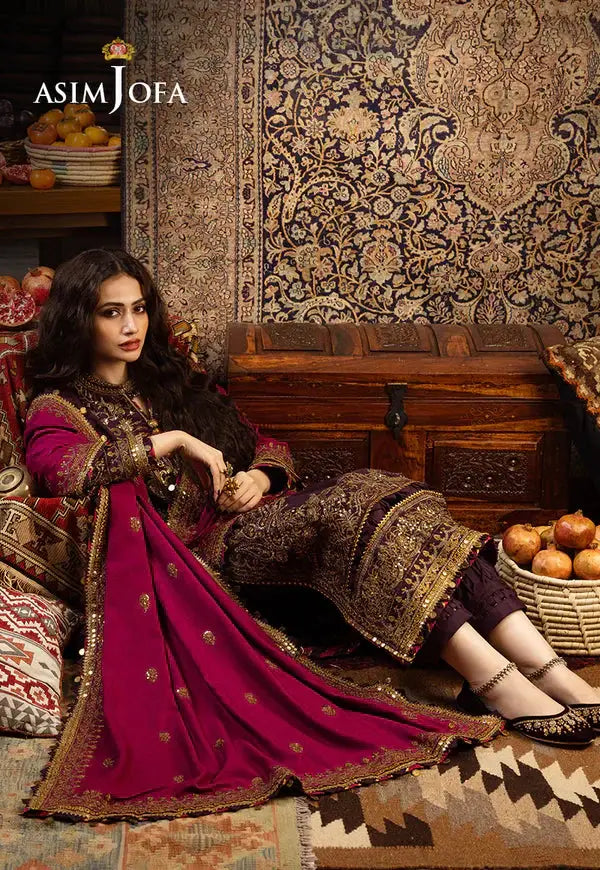 Asim Jofa | Kashmiri Tanka | AJKT 05 - Pakistani Designer Dress - by Asim Jofa | Type: Luxury - 100% Original at Saira Sultan