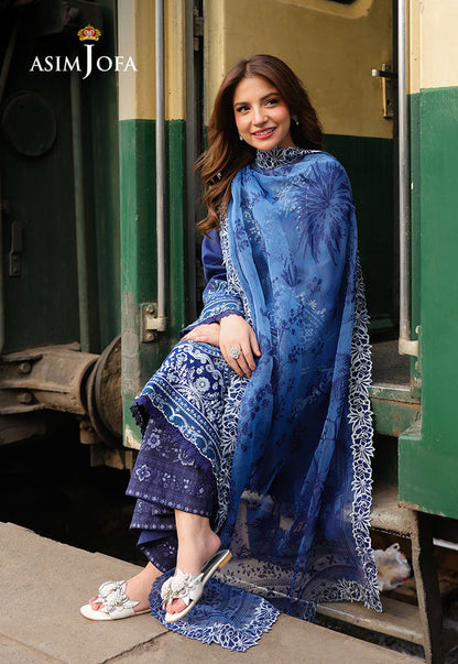 Asim Jofa | Summer Rhapsody | AJUBU-02 Embroidered Jacquard - Pakistani Designer Dress - by Asim Jofa - Type : Ladies Clothes - 100% Original at Saira Sultan