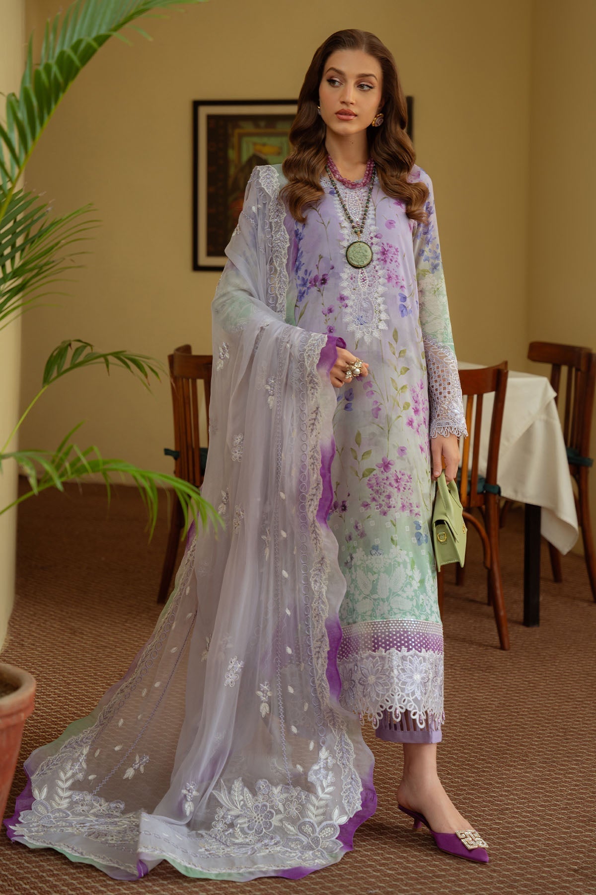 Nureh | Maya Swiss Lawn | NS-148 XS Lilac Lawn