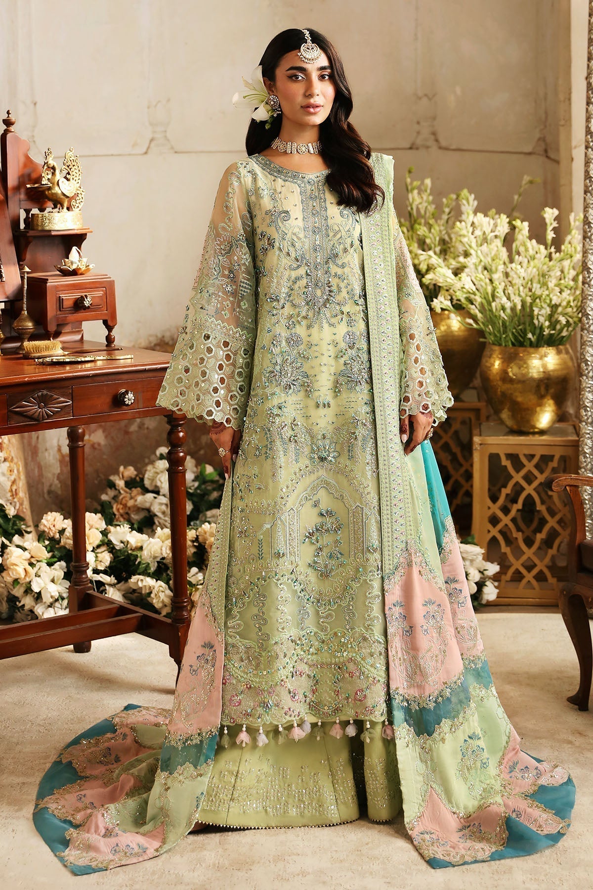 Nureh | Jhoomro Wedding Formals | NL-67 MAHI-ROO - Pakistani Designer Dress - by Nureh | Type: Bridal - 100% Original at Saira Sultan