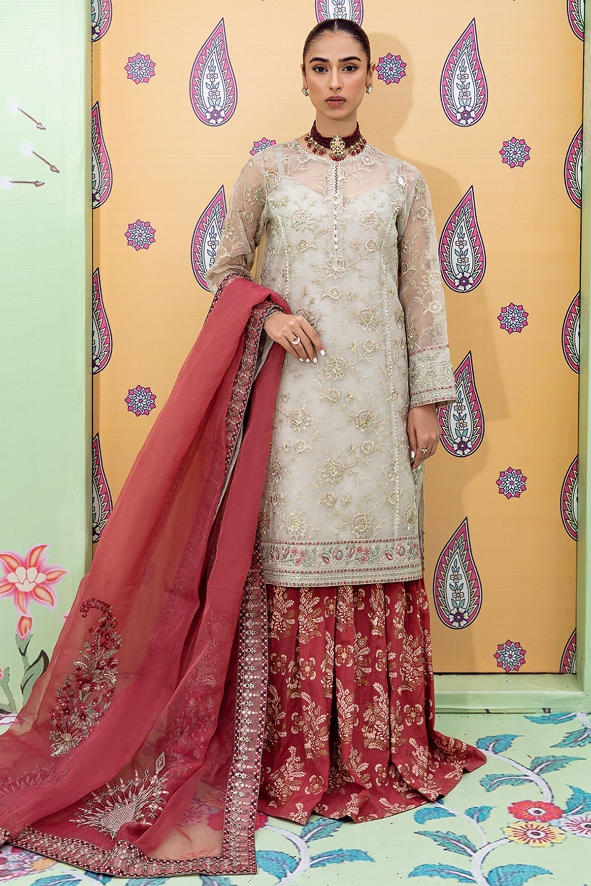 Nureh | Fancy Formals | NP-340 - Pakistani Designer Dress - by Nureh | Type: Formal - 100% Original at Saira Sultan