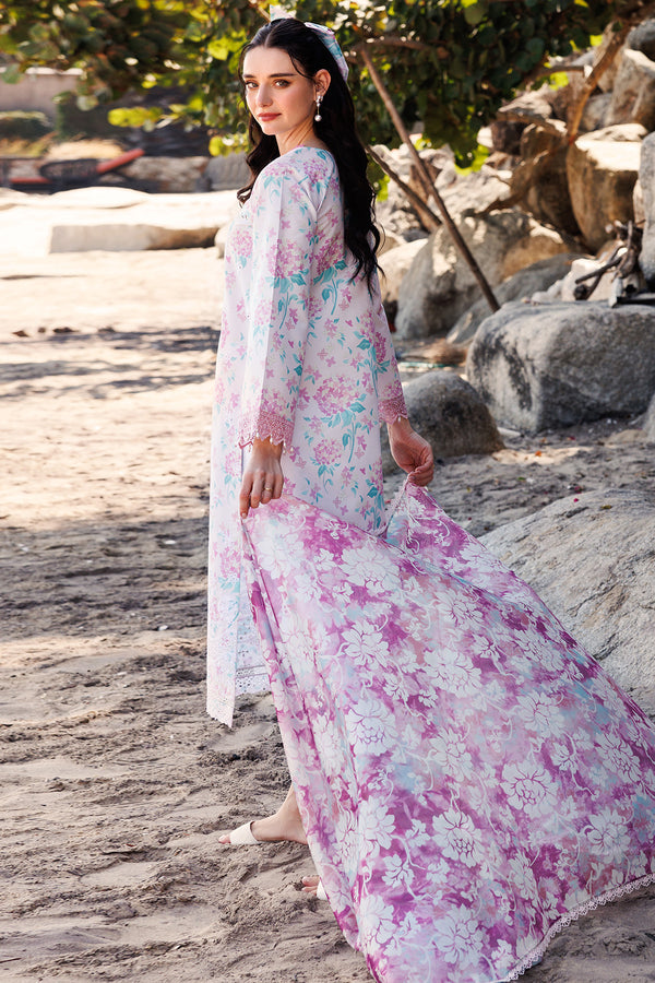Farasha | Printed Essentials | Blossom Mist S Soft Lilac Lawn
