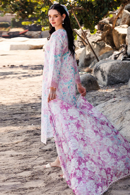 Farasha | Printed Essentials | Blossom Mist S Soft Lilac Lawn