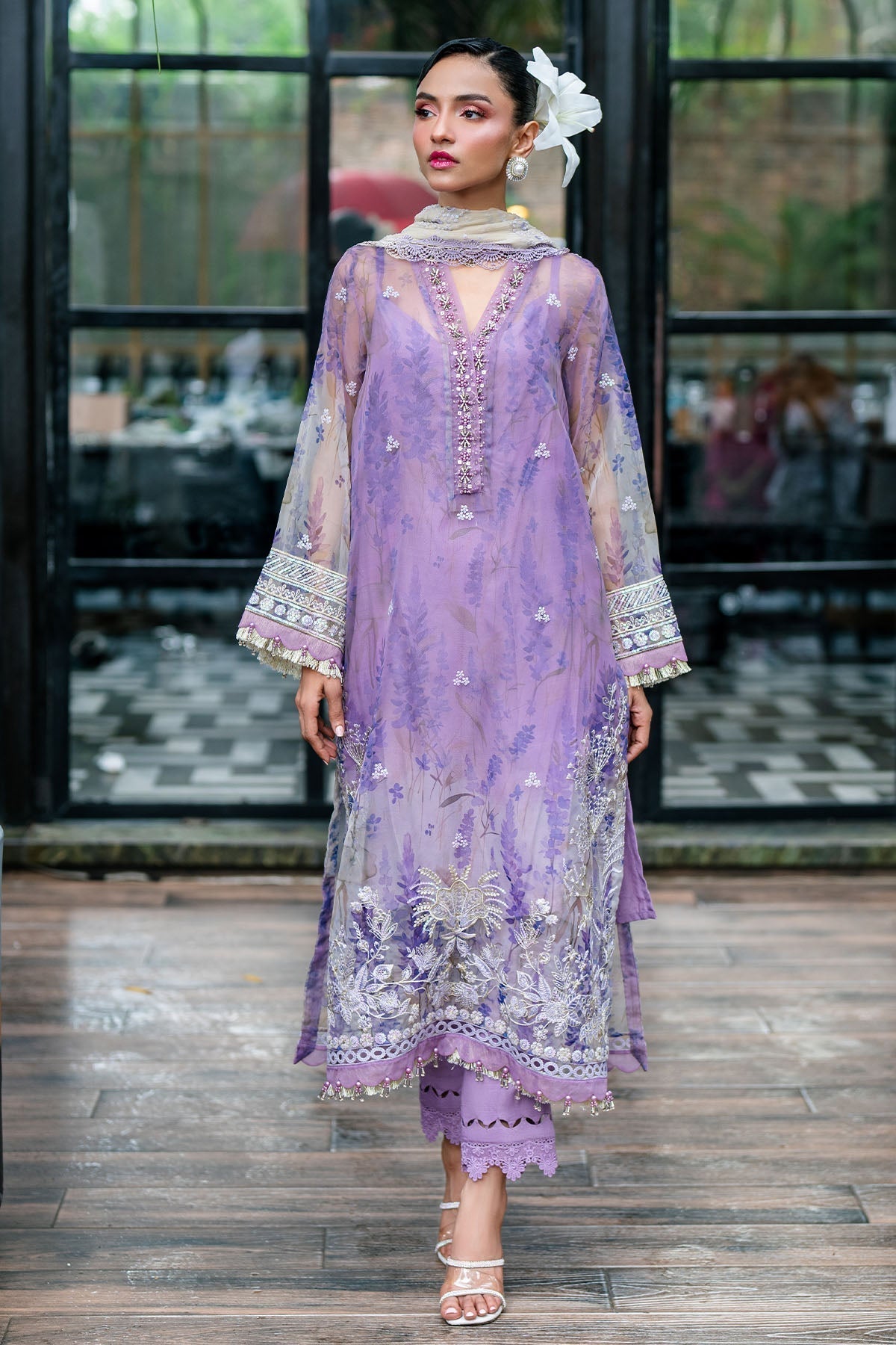 Nureh | Ballerina Formals | NU2-149 - Pakistani Designer Dress - by Nureh | Type: Luxury - 100% Original at Saira Sultan