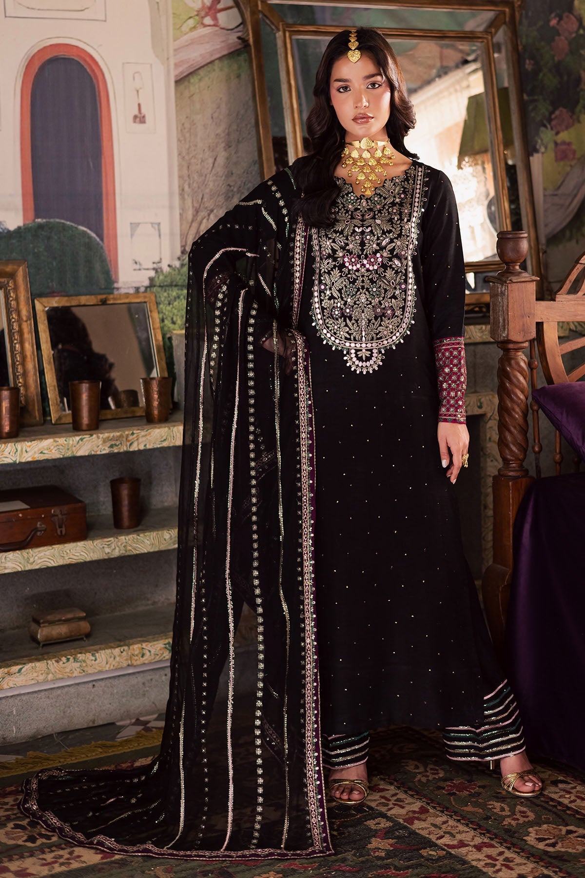 Nureh | Nur Mahal | NE-197 by Nureh - Designer Dress - Type : Ladies Clothes - Available at Saira Sultan - 100% Original 
