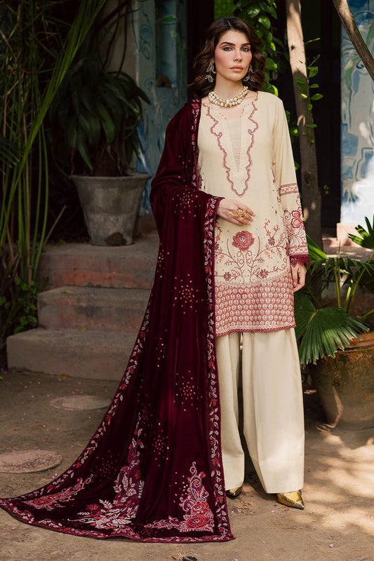 Nureh | Exclusive Leather Peach | NE-181 by Nureh - Designer Dress - Type : Ladies Clothes - Available at Saira Sultan - 100% Original 