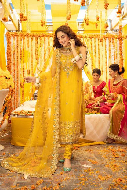 Maya | Wedding Formal Babul | BANDHNI - Pakistani Designer Dress - by may | Type: Bridal - 100% Original at Saira Sultan