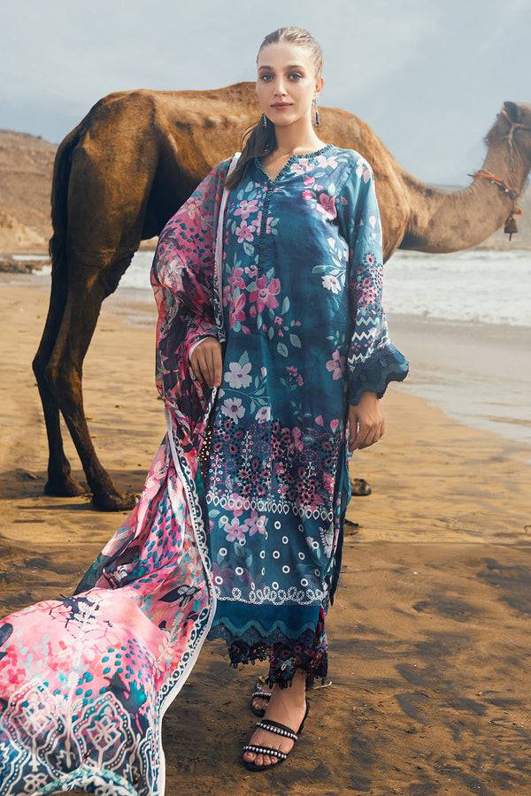 Nureh | Gardenia Lawn 24 | N-03 - Pakistani Designer Dress - by Nureh | Type: Luxury - 100% Original at Saira Sultan