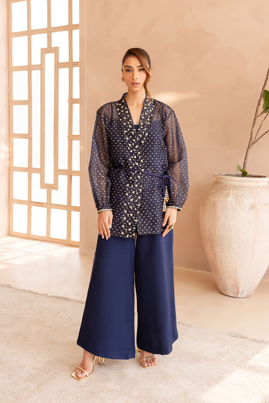 Vanya | Veranda Fromals | VR-06 XS Navy Organza