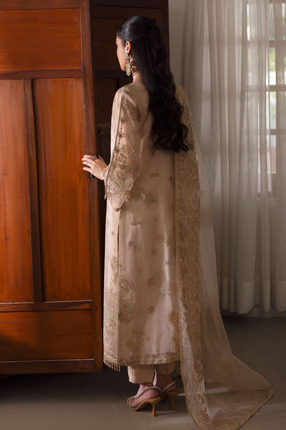 Naqshi | Pareezah Formals | Zumar M Nude Pink Organza